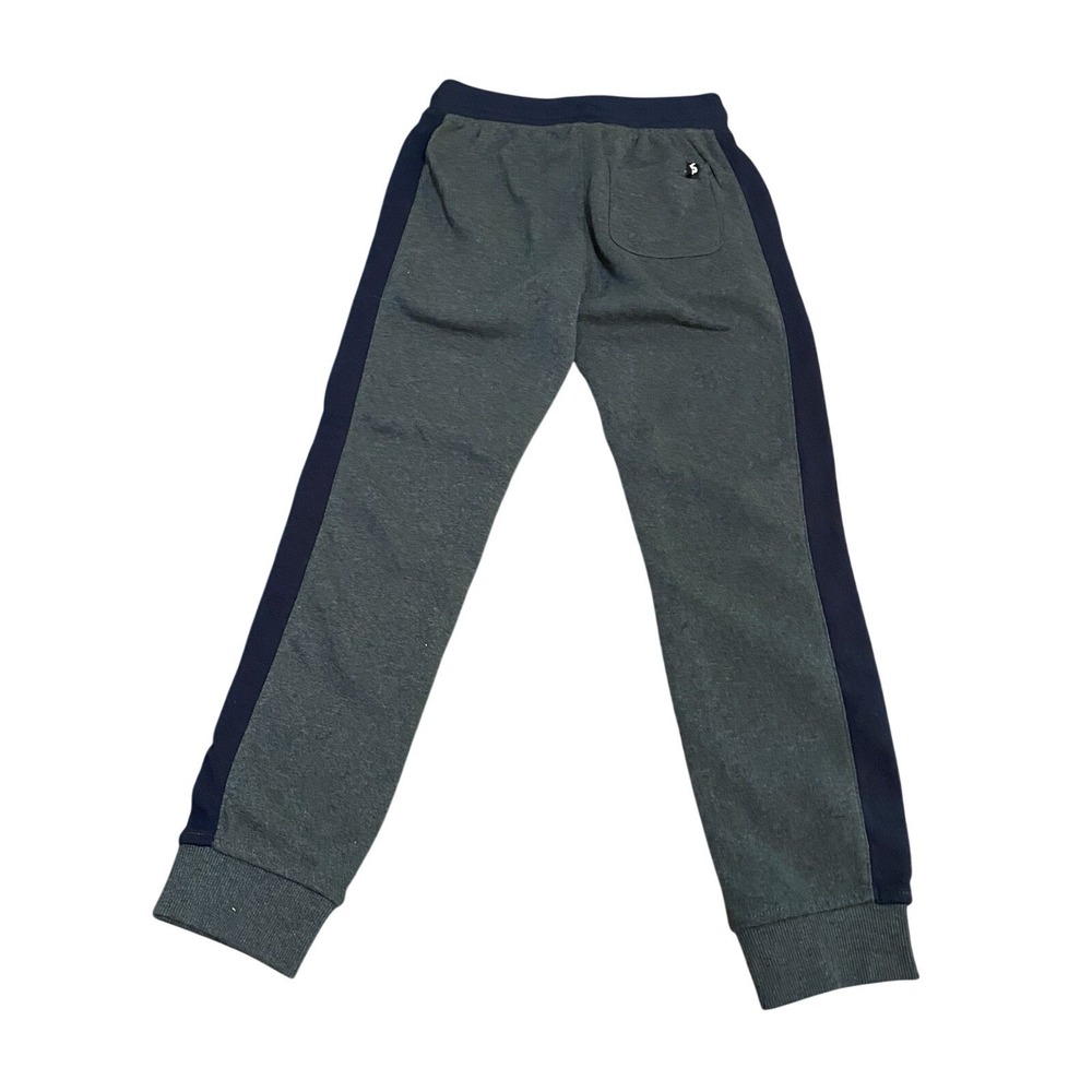 Boys Southpole Gray Stripe Blue Burgundy Sweatpants Medium 10/12 - Picture 2 of 5